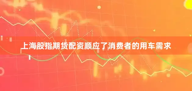 上海股指期货配资顺应了消费者的用车需求